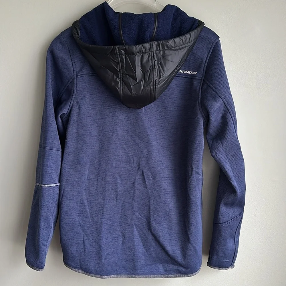 Under Armour Storm Jacket Style 1280754 Fleece Lined Pockets ColdGear Zip Up Men